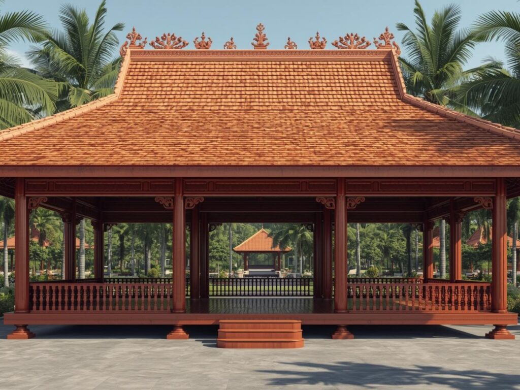 gazebo kayu glugu klasik premium