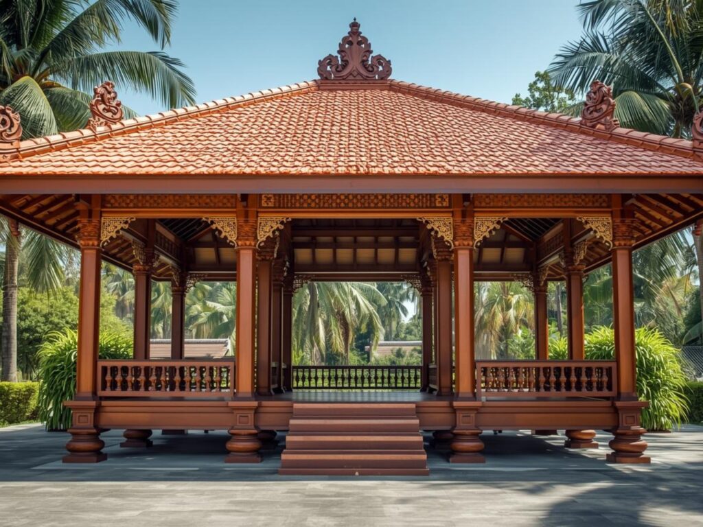 pengrajin gazebo kelapa glugu jawa timur